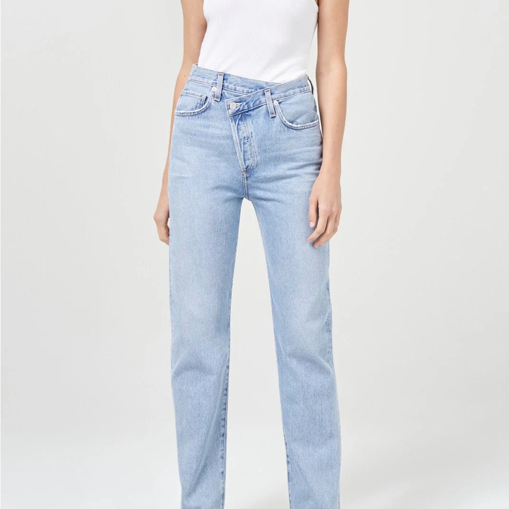 Agolde Asymmetrical Cross Jeans
